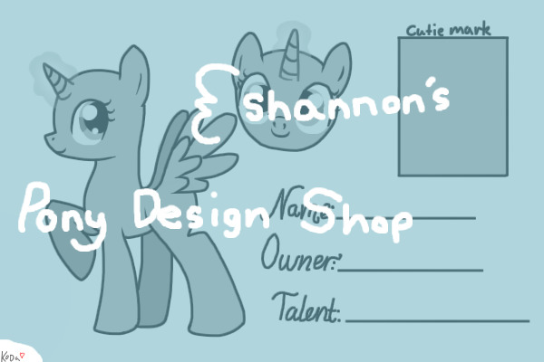 { shannon's Pony Design Shop