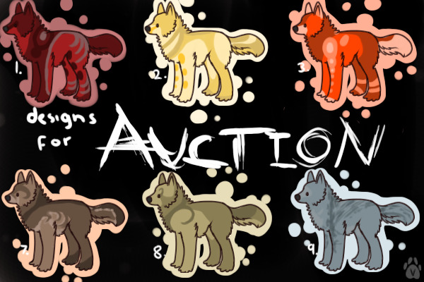 Designs for Auction. Please check out!