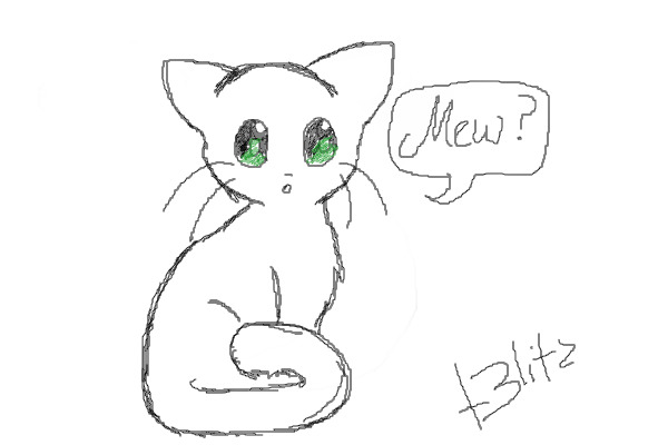 Kitty rough sketch :3