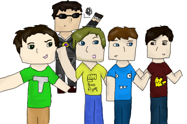 My favorite youtubers with a transparent B/G c: