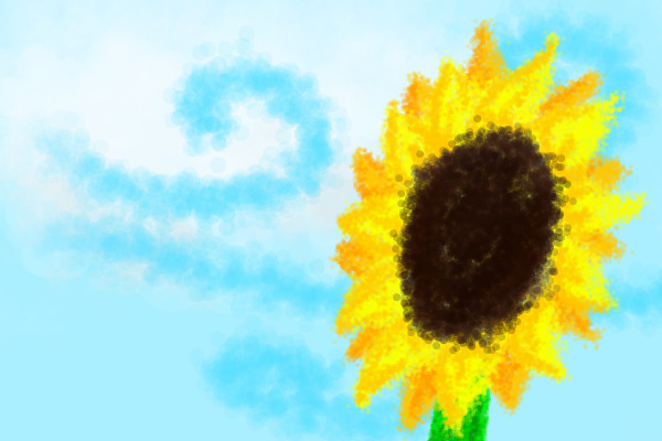 Sunflower in the Wind