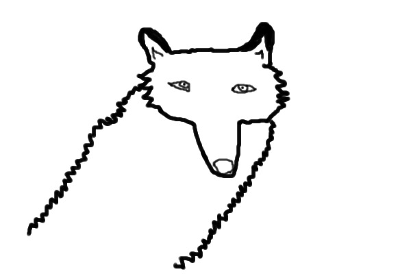 Random wolf sketch .