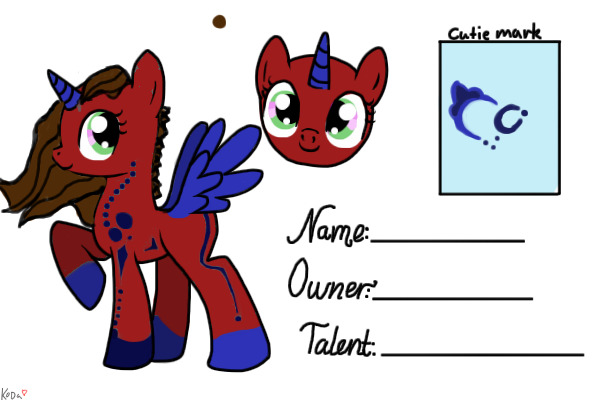 Tribal Princess Pony| Re homed