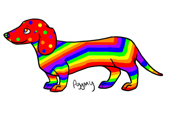 Rainbow Dog