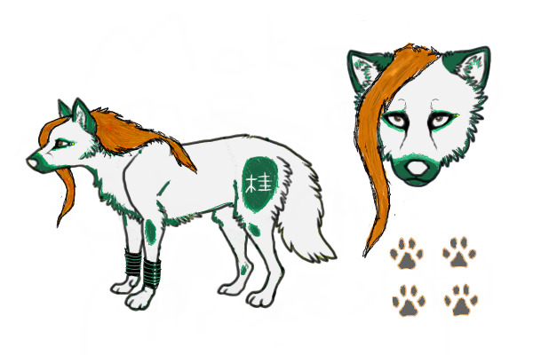 Wolf character for Deidara Senpai