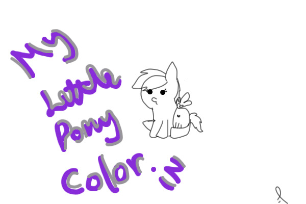 My little pony baby color in c: