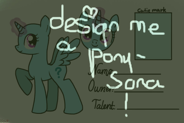 Design me a pony-sona Contest!