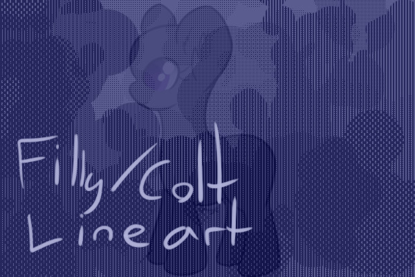 Filly/Colt lineart