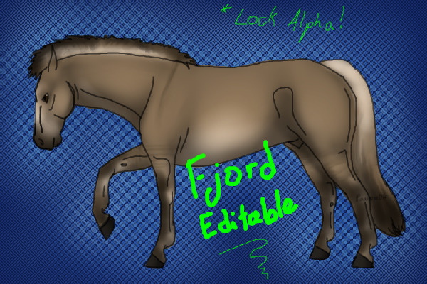 Fjord Pony Editable