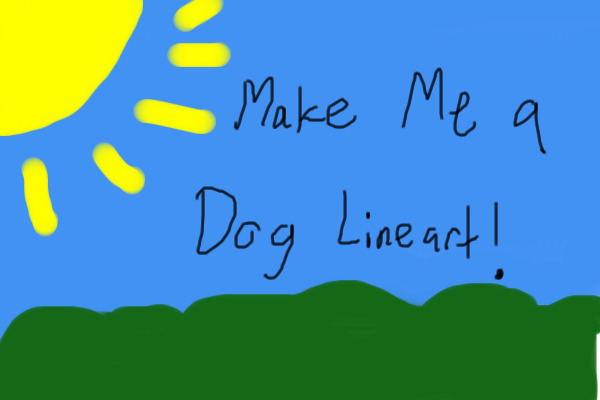 Make Me A Dog lineart!(Win Very Rares!)