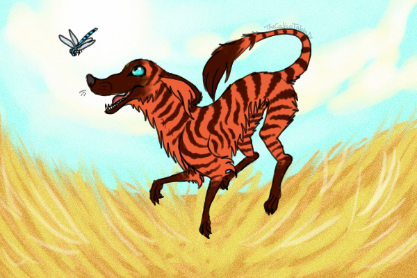 Spring Footed dog