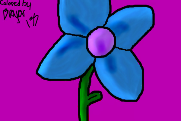 Blue and purple flower