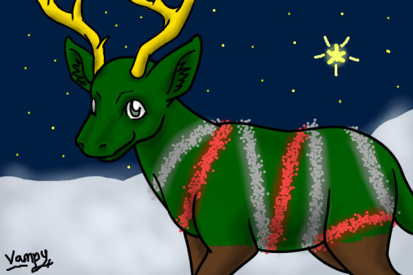 Christmas tree reindeer!