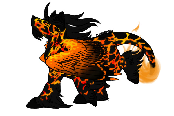 Rah'liani #49 male Alicorn (fire)