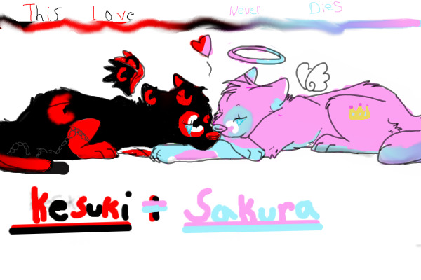 Kesuki and sakura ;-;