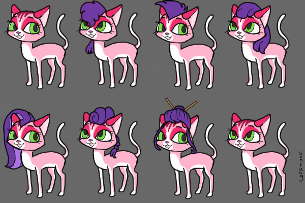 Littlest Pet Shop style Cat adoptables