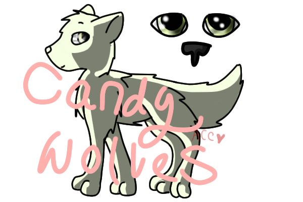 Lineart Entry Candy Wolves