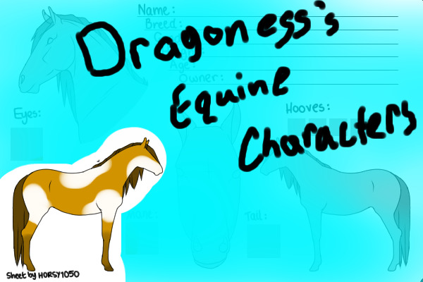 Dragoness's Equine Characters