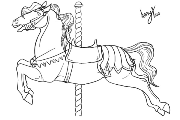 design a carousel horse