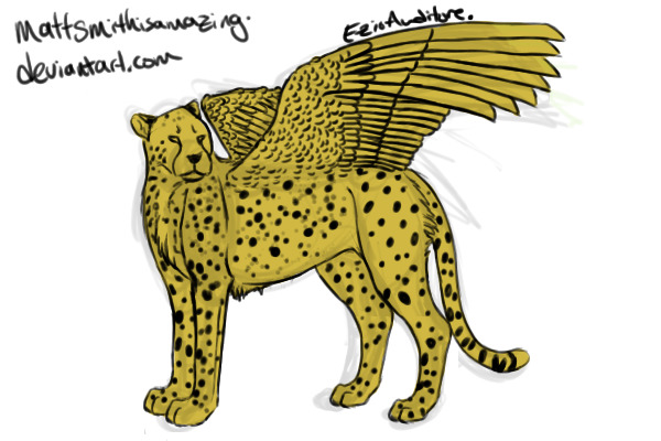 Winged Cheetah [Full Body]