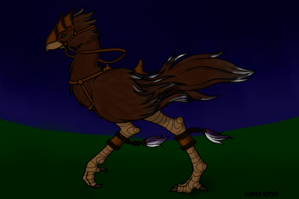 Colored in chocobo