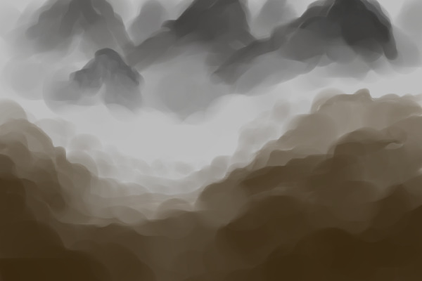 Landscape practice--Misty Mountains and Dry River