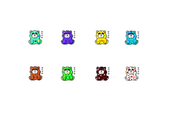 Hurrimuffin's Polka Dot Litter. {Pixel Bears.}