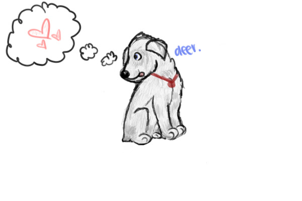 sketch of a puppy c: