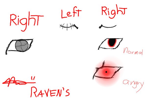 Raven's eyes