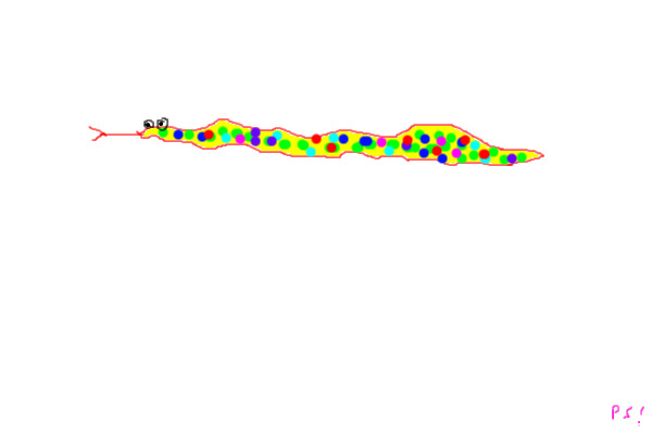 silly snake drawing!