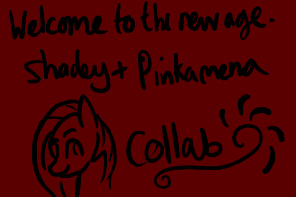 Pinkamina+Shadey Pony collab *sketch*