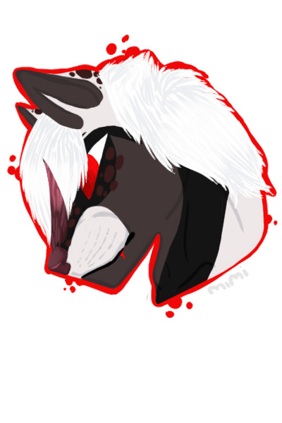 Lineless anthro headshot~