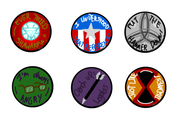 Fandom Badges: The Avengers