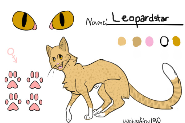 Leopardstar My Other Warrior Cat OC