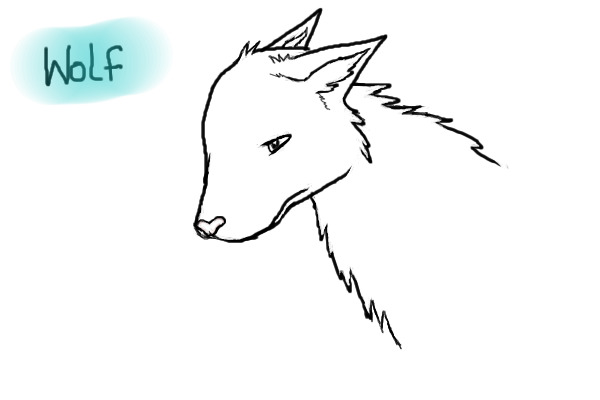 Wolf uncolored