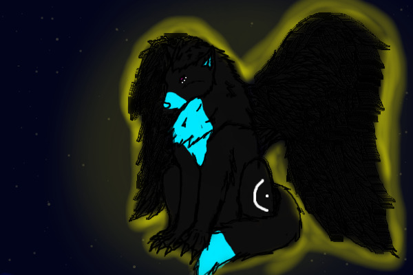 Lucifer As A Flying Wolf