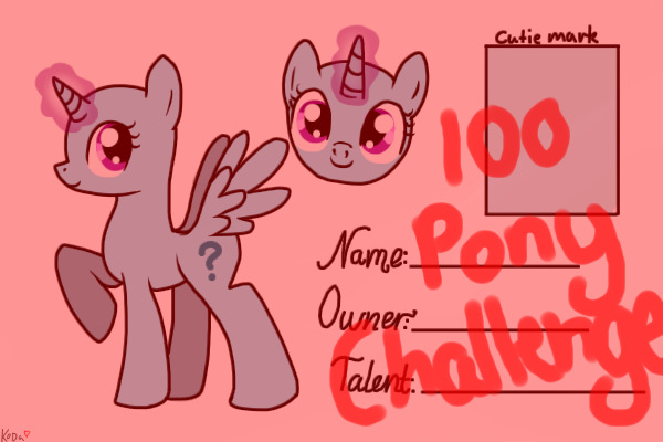 My 100 Pony Challenge