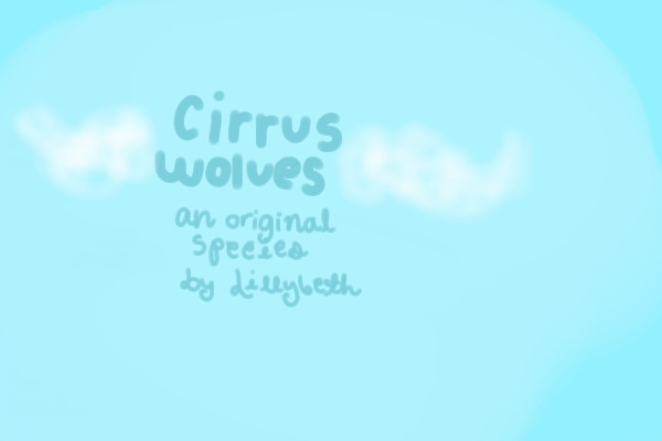 Cirrus Wolves - Original Species Entry