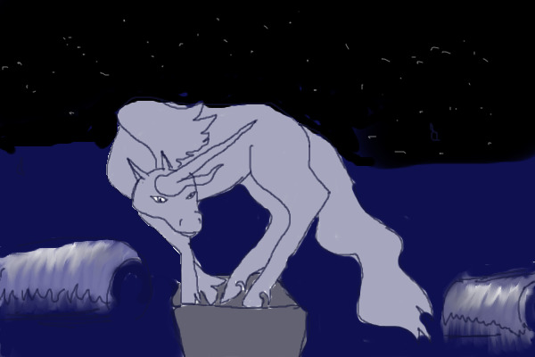 Unicorn on a pedestal