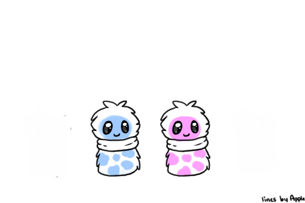 Twin scarfblobs