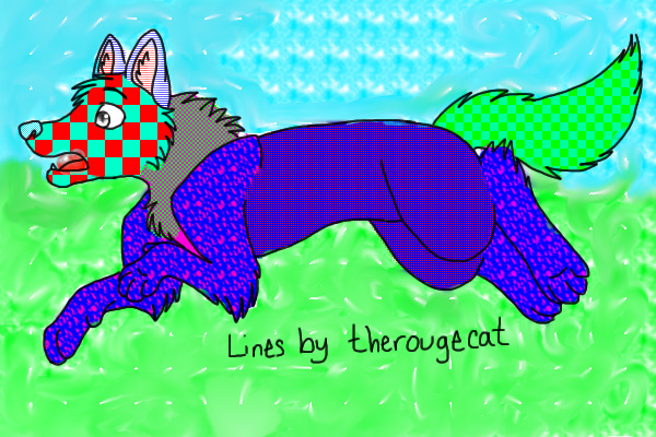 Patterned wolfie!