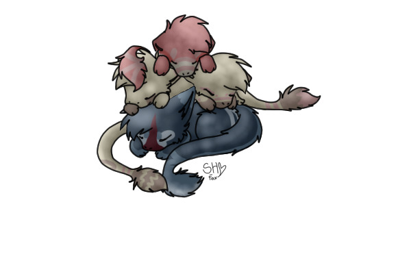 Saki with her uncle and aunties