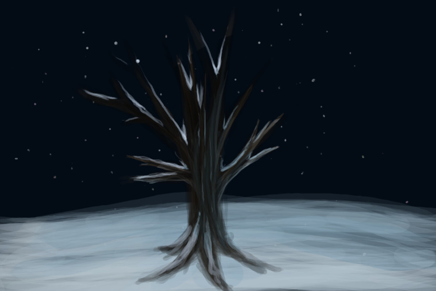 frost bitten tree