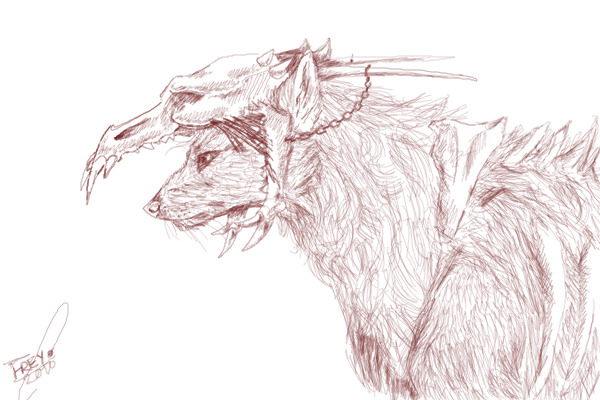 Sketchy skullwolf v2