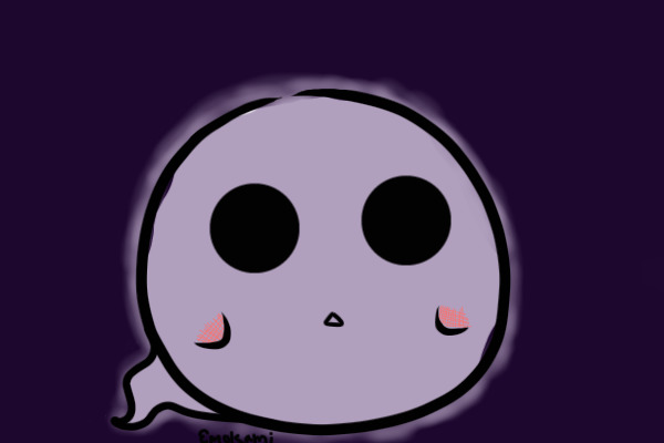 Yay glowing purple ghosty