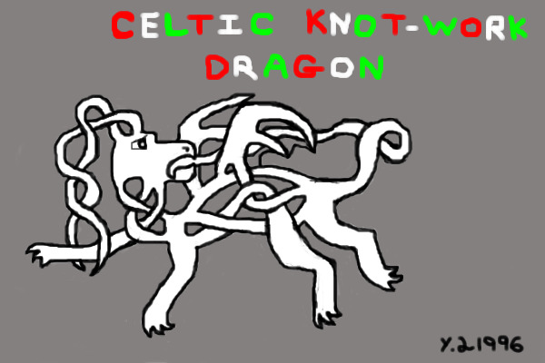 adoptable celtic knot-work dragons