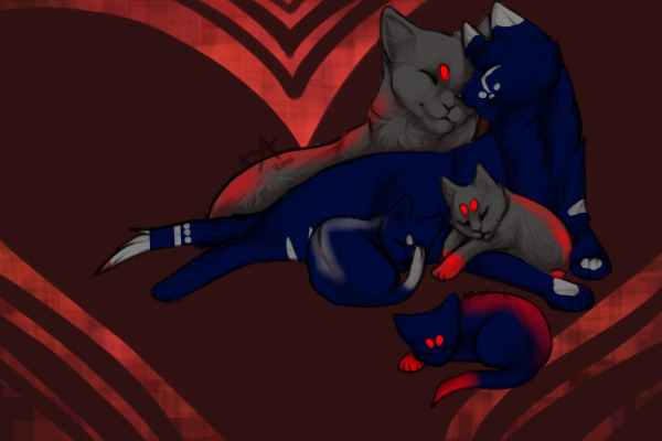 Silverclaw and His mate Blight :P