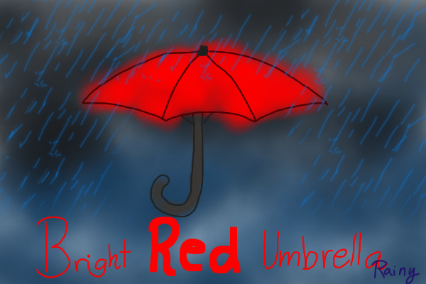 Bright Red Umbrella