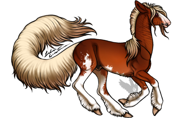 Flaxen Chestnut Sabino Brindle: CLOSED