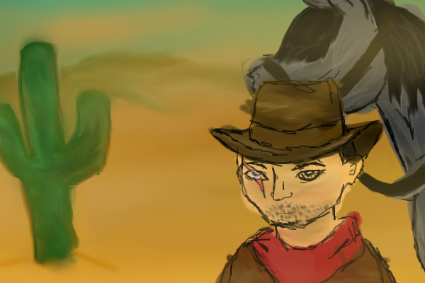 Cowboy sketch